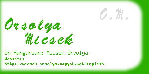 orsolya micsek business card